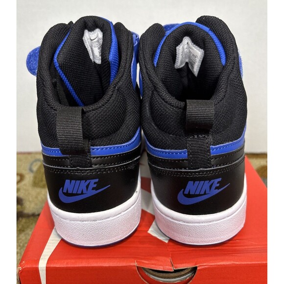 Nike Court Borough Mid 2 (GS) Game Royal/Black/White CD7782-404 Shoes - Picture 5 of 7
